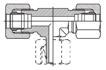 F-LINE DIN 2353 adjustable branch tees