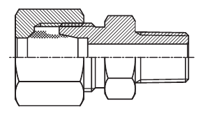 F-LINE DIN 2353 bspt male connectors