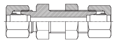 F-LINE DIN 2353 bulkhead unions