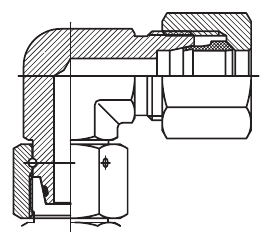 F-LINE DIN 2353 swivel adjustable elbows